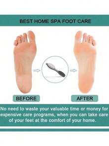 1pc Foot Pumice Stone Dead Skin Removal Brush, Foot Care Tool For Men And Women, Dry And Wet Use - Grey - View 5