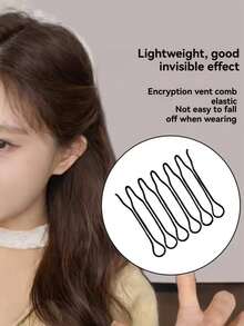 20pcs Invisible Hair Tail Styling Clips, Anti-Slip Hair Breakage Repair Clips, Elastic Hair Clips For Women, Back Head Hair Styling Accessories And Bangs Styling Tools, Multi-Functional Hair Styling Supplies, Suitable For Daily And Party Occasions Hair Styling Accessories - Multicolor - View 2
