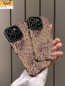 WeiMi 1pc Sexy Crocodile Snake Leopard Print Vertical Stripe Classic Anti-Fall Soft Leather Phone Case Compatible With Apple And - Multicolor - View 5