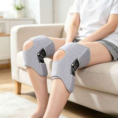 Soporte de rodilla asistido modelo 7513, transpirable, ajustable