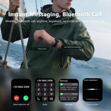 Blackview 男士智慧手錶,1.91 吋 TFT HD 螢幕,GPS、內建指南針、手電筒,藍牙通話功能,數百種運動模式,支援心率、血壓、血氧與睡眠監測,IP68 防水,禮品 - 查看 7
