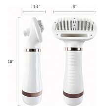 Dog Hair Dryer And Dog Blow Dryer, 2-In-1 Pet Hair Dryer With Self-Cleaning Slicker Brush - Portable Grooming For Dogs And Cats, 3 Temperature Settings, Low Noise - Back To School Cleaning - US A Type Plug(110-127V) - View 8
