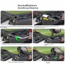 Motorcycle Retro Modified Handlebar Mirror Full Angle Folding Rearview Mirror Motorcycle Rearview Mirror Handlebar Mirror Reflective Mirror CFMOTO 250NK Baboon UY125 Modified Handlebar Mirror - Multiple Styles - View 12