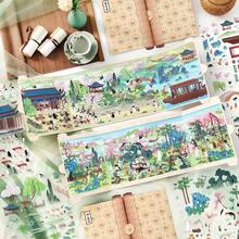 3D Foldable Scroll Scene Stickers, Oriental Style Landscape Stickers, Immersive DIY Scene Stickers, Miniature Scene Stickers, Adult Craft Stickers, Scrapbooking, Desk Decor, Creative Gift, Stress Relief, Crafters, Back To School - A - View 12