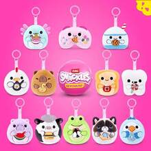 ZURU Snackles Mini Surprise Ball Plush Toy, Kawaii Stuffed Animal Bag Pendant (1 Piece Random) - Pink - View 4