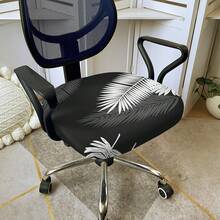 1pc Office Chair Cover And Stretchable Fabric, Universal Office Desk Chair Cover, Swivel Chair Sofa Cover, - Multicolor - View 10