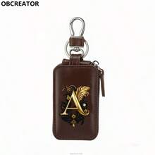 Men's Car Key Bag,Key Protection Cover,Zero Wallet, Metal Hook And,Walletzipper,Retrobagsuitableforcarremote Control,Key Storage Bag,Gift To Boyfriend - Multicolor - View 38