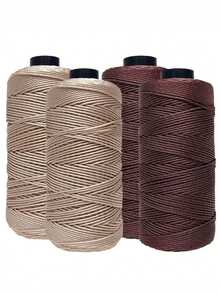 2pcs 100% Polyester Soft Crochet Yarn Set, Suitable For Making DIY Handicrafts Such As Hats, Bags, Wallets, Keychains, Decorations, Crochet Material Set For Women And Men - multicolor - View 3