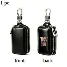 Double Layered Enlarged Capacity26 Letter Key Bag Men's PUkeystorage Bag Keychain Keychain,A Gift Full Of Love,Fun Gift,Men's Gift,Gift For Loved Ones - Multicolor - View 28