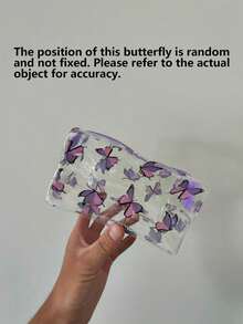 1pc/1set Butterfly Stationery Box, Large Capacity Wear-Resistant Storage, Can Store Various Pens And Stationery, Suitable For School Learning, Dormitory Organization, Bridesmaid Gift, Birthday Gift, Creative Storage Gift, Back To School Essential - A - View 2