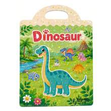 Reusable Sticker Book For Toddlers, Portable Handle Travel Activity Busy Board Toy, Ages 3-6, Transportation, Unicorn, Mermaid, Letters, Ocean & Zoo Scene Removable Restickable Activity, Suitable For Airplane, Car Travel, Birthday Gift, Holiday Gift - Multicolor - View 9