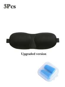 4 Styles Available, 3D Embossed Zero Pressure Blackout Design, Breathable Skin-Friendly Fabric, Adjustable Elastic Strap, Full Blackout, Suitable For Napping, Travel, Yoga, Home Use, Vintage Style - Multicolor - View 13