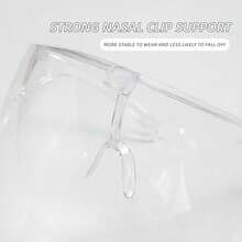 1PC Nail Art Dust Mask, Professional Acrylic Transparent Anti-Fog Face Shield For Nail Salon Removal, Dust-Proof Eye Protection Mask, Professional Nail Art Tool - Multicolor - View 5