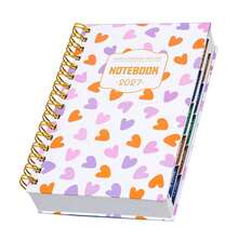 2027 Daily Monthly Yearly Planner Academic Organizer Planner, 13 Styles And Patterns To Choose From, Spiral Bound Multifunctional Monthly Calendar, Suitable For Students, Office And Business Use, Perfect For Daily Planning, Enhancing Self-Discipline And Time Management, Premium Hardcover Agenda Notebook, Full Year Organizer With Calendar, Goal And Schedule Tracking For Business And Office Use - Rectangle - View 24
