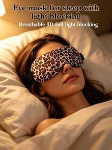 4 Styles Available, 3D Embossed Zero Pressure Blackout Design, Breathable Skin-Friendly Fabric, Adjustable Elastic Strap, Full Blackout, Suitable For Napping, Travel, Yoga, Home Use, Vintage Style - Multicolor - View 1