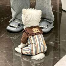 1pc Cute Pet Jumpsuit Cat Dog Four-Corner Pants, Soft And Breathable, Comfortable For Autumn/Winter Wear, Pet Pullover - Multicolor - View 6