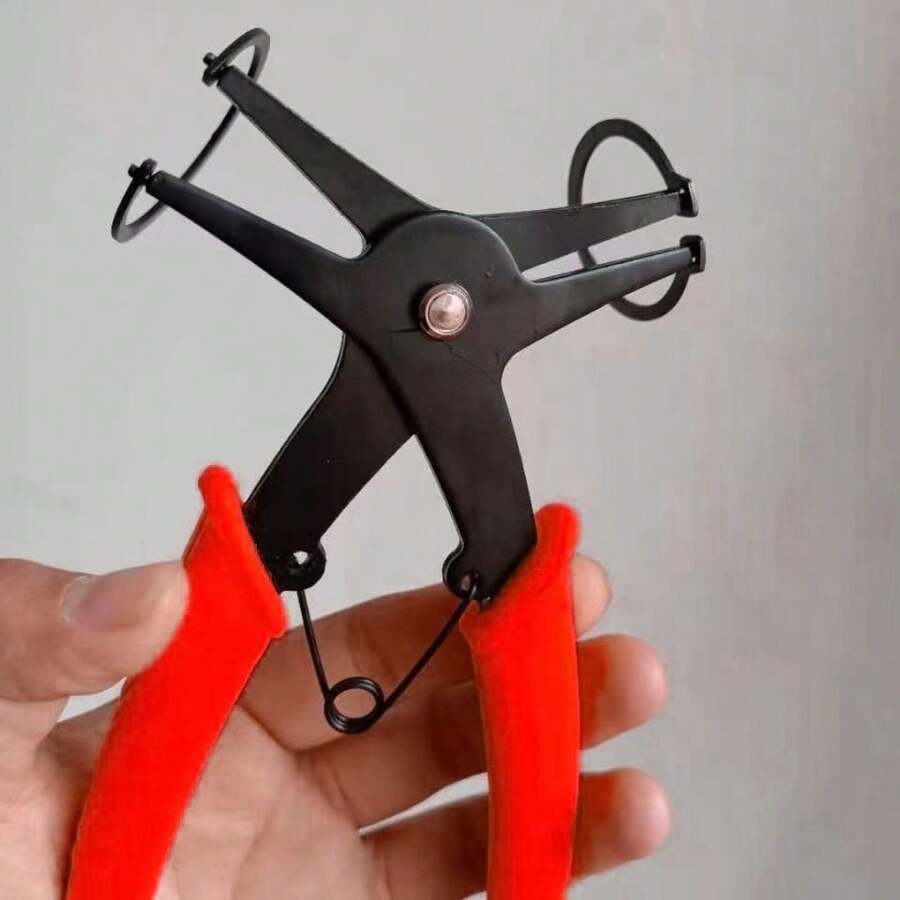 1pc 2-In-1 Multifunctional Spring Clamp Pliers, Tools For Men, Men's Gifts, Suitable For Car And Engine Repair, Spring Installation And Removal Tool - Multiple Styles - View 1