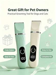 4-In-1 Multifunctional Pet Grooming Electric Clipper, Cat And Dog Paw Hair Trimming Tool, Home All-In-One Pet Grooming Accessory, Cat And Dog Paw Hair Shaver, Nail Grinder, Low Noise Paw Trimming Tool - View 5