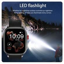GAWSUG 1400mAh Smart Watch 2.01" HD Screen Bluetooth Call Outdoor Flashlight Rugged Fitness Tracker IP68 Waterproof Gift Men Women - View 4