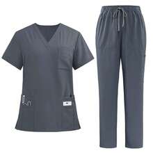 Men Scrub Sets - Grey - View 8