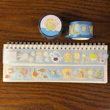 42cm/Loop Cute Oceanarium Marine Animal Die Cut Dispensing Sticker DIY Deco Card Journal Scrapbooking Photo Card Phone Case Collage Supply - Black - View 5