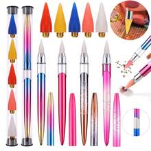 1 Set Kuas Lukisan Berlian Bebas Lilin, Cocok untuk Lukisan Berlian, Sulaman Silang, Seni Kuku, dan Kerajinan Lainnya, Termasuk Pena Pengambil Berlian untuk Mengambil Rhinestones - Set - View 6