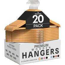 Premium Grucce Legno (Naturale, Confezione da 20) - naturale - Visualizzare 1