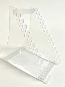 Acrylic Transparent Detachable Storage Rack, Tiered Floating Shelf, Vinyl Record Storage Display Stand - 1PC - View 5