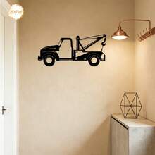 CIF BUY 2D Flat 1pc Trailer Pattern Metal Wall Decor, Indoor/Outdoor Use, Suitable For Living Room, Bedroom, Home Decor, Garage, Studio, Housewarming Gift, Iron - Multicolor - View 4