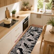 1/2pcs Halloween Crow Pattern, Vintage Diatomaceous Earth Bath Mat, Super Absorbent, Non-Slip, Perfect For Bathroom, Kitchen And Dining Room, Quick Dry, Machine Washable, Perfect Gift For Home Decor And Bathroom Mat - Multicolor - View 13