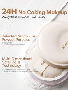 MISTINE Glow-In-The-Dark Loose Powder, Long-Lasting Oil Control, Moisturizing, Brightening, Setting Powder, 24h Essence Wear - 01 - View 8