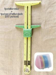1pc Double-Sided Scale Sliding Sewing Ruler, Suitable For Fabric Sewing, Tailoring Measurement, DIY Handicrafts, Quilting, Made Of Durable Plastic, Precise Cutting And Manual Measurement Tool, Tailoring Tool - 5-in-1 Sewing Ruler - View 14