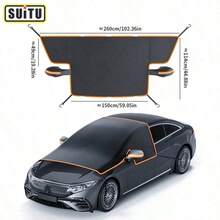 Multi-Model Car Windshield Cover, Suitable For All Car Models - Durable Oxford Fabric Material, UV And Snow Protection, Easy Installation, Long-Lasting, Ideal For Winter Driving, Flexible Design, High-Quality Material. RV Accessories, Waterproof Car Cover, Outdoor Car Cover, Curtains, Car Cover, Car Hail Protection Cover, Anti-Hail Car Cover - Multicolor - View 8