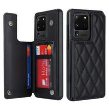 WEFOR Wallet Phone Case For Galaxy S26 S25 S25 S24 S23 S22 Ultra Plus S25Edge 24 FE, Multi-Card Slot Design, Magnetic Clasp, Built-In Stand, Shockproof Protective Cover, Compatible With IPhone 18 17 AIR 16e 16 15 14 13 12 11 Pro Max XR XS MAX, Magnetic Design, RFID Anti-Theft Card Slot, Magnetic Phone Protective Case, Shockproof, Unisex - Black - View 21