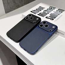 Luxury PU Leather Phone Case Compatible With 17 Pro Max 15/14/13/17/12/11 Shockproof Protective Cover Gift Suitable - Blue - View 5