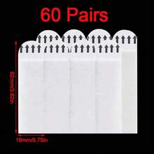 60Pairs Picture Frame Hanging Strips Command Self Adhesive Stick On Damage Free - UK-c406601 - View 1