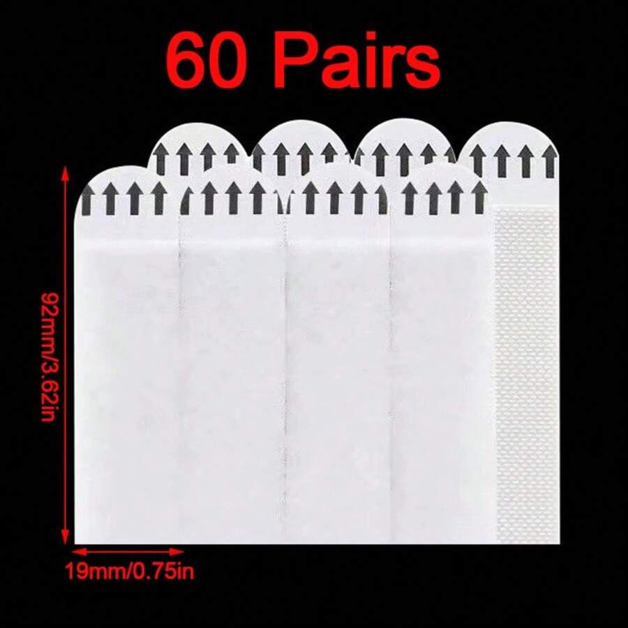 60Pairs Picture Frame Hanging Strips Command Self Adhesive Stick On Damage Free - UK-c406601 - View 1