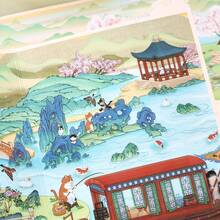3D Foldable Scroll Scene Stickers, Oriental Style Landscape Stickers, Immersive DIY Scene Stickers, Miniature Scene Stickers, Adult Craft Stickers, Scrapbooking, Desk Decor, Creative Gift, Stress Relief, Crafters, Back To School - A - View 17