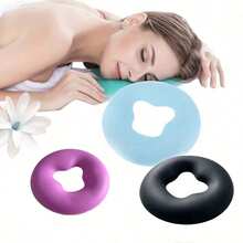 1pc Soft Silicone Facial Massage Relaxation Pillow, SPA Beauty Salon Light Beige Care Soft Face Mask Facial Relaxation - Multicolor - View 1