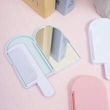1 buah Sisir Cermin Es Krim 2-in-1 Cermin Genggam, Sisir Cermin Rias Kartun Lucu untuk Anak Perempuan, Cocok untuk Penggunaan Sehari-hari, Portabel, Hadiah Tahun Baru - Beraneka warna - View 6