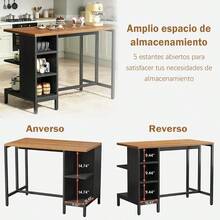 Storage Islands & Carts - Black - View 9