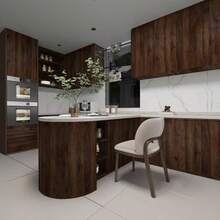 1m/3m/5m Walnut Wood Grain Background Decorative Sticker, Cabinet, Table And Chair Refurbishment Wallpaper - A - View 9