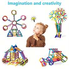 100pcs/200pcs/300pcs/400pcs Magic Wand Building Block Set, Educational Early Learning Magic Wand Creative Puzzle Educational Toy, DIY Geometric Assembly Kit Unleash Children's Imagination And Creativity, Children's Creative Learning Toy, Holiday, Birthday Gift, Halloween/Christmas Gift, Random Color - Multicolor - View 10