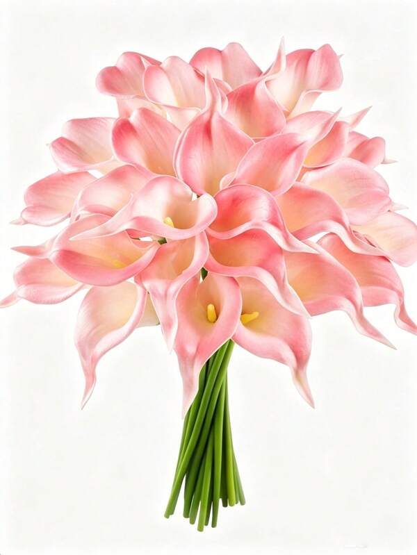 1/6/12 piezas Flores artificiales de 14.57 pulgadas Lirios de Calla rosa profundo, ramo exquisito, adecuado para decoración de bodas, decoración del hogar, relleno de jarrones, decoración de dormitorios, decoración de jardines, decoración de fiestas, decoración de fiestas temáticas, centro de mesa, accesorios para envolver regalos, decoración DIY