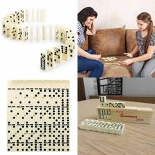 28Pcs Domino Set Professional Educational Double-Six Dominoes Wooden Box - UK-l351601 - View 2