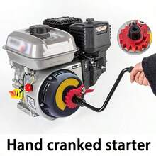 Hand Cranked Not Pull Starter For Small Tiller Sprayer Water Pumps Generator Engines For 168 170F Construction Durability Starter - Black - View 10