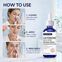 SUMIFANG 60ml Lactobionic Acid Blackhead Cleansing Essence, Formulated With Lactobionic Acid And Niacinamide, Gently Cleanses T-Zone Skin, Reduces Pore Clogging, Makes Skin Smooth. Suitable For All Skin Types. - Hyaluronic Acid - View 9