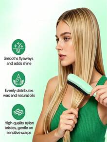 Smooth Hair Brush, Can Smooth Flyaway Hair And Frizz, Create Sleek Ponytail, Bun And Edge Hairline | Hair Comb, Edge Brush, Padding Brush, Unisex Styling Accessory - Multicolor - View 6