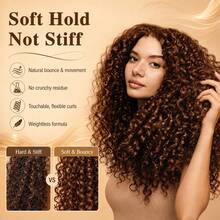 280ml, 7-In-1 Curl Defining Cream, Long-Lasting Hold Curl Cream, Frizz Control, Moisturizing & Hydrating Curl Styling Cream, Non-Greasy Formula, Adds Shine, Curly Hair Conditioner Suitable For Wavy, Braids, Coily 4c Hair, Unisex - Cream - View 4
