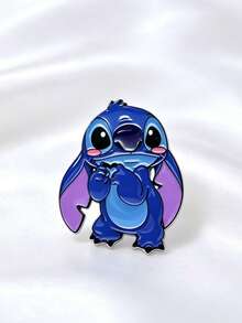 Disney 3pcs Set, Stitch Cartoon Character Enamel Pin, Alloy Lapel Brooch Badge, Backpack Jacket Hat Decorative Pin, Fashion Accessory Gift, Suitable For Girls - Multicolor - View 6